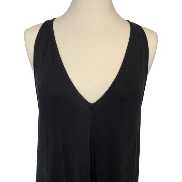 Dolan Black Halter T-Shirt Dress Handkerchief Hem Deep Armholes Size S - Picture 9 of 11